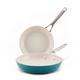 Set de sartenes Kitchenaid x2 21 y 25 cm Anodizado Agave