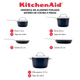 Bateria de cocina Kitchenaid 8 Pzs Ceramica