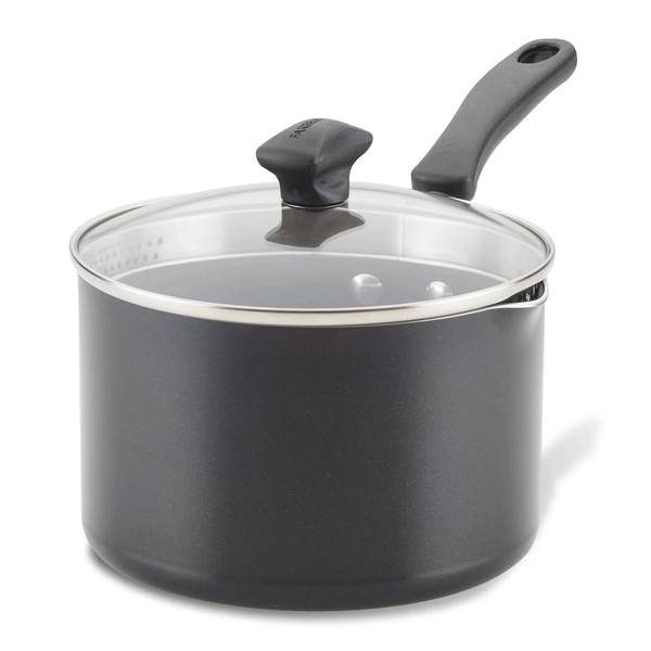 Olla con tapa Farberware 2,8lt antiadherente negro