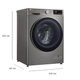 Lavarropas LG Inverter 10 Kg Inox