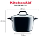 Olla Con Tapa Kitchenaid 7,5Lts Anodizado