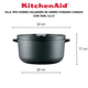 Olla Kitchenaid 5,6Lts Hierro Fundido Induccion Negro