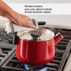 Pava Silbadora Esmaltada Kitchenaid Induccion 1,9L Roja