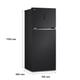 Heladera LG 395Lts Inverter Negro Matte
