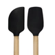 Set De Espatulas Kitchenaid X2 Bambu Silicona Negro