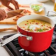 Olla Con Tapa Kitchenaid 2,8Lts Ceramica Antiadherente Rojo