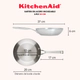 Set sartenes Kitchenaid x2 20 y 24 cm Acero Inoxidable Cepillado