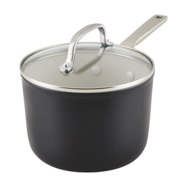 Olla Con Tapa Kitchenaid 2,8Lts Ceramica Antiadherente Negro