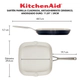 Sarten Bifera Kitchenaid 29Cm Ceramico Antiadherente Negro