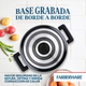 Olla coladora con tapa Farberware 5,6lt antiadherente negra