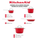 Bateria de cocina Kitchenaid 8 Pzs Cerámica