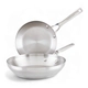 Set sartenes Kitchenaid x2 20 y 24 cm Acero Inoxidable Cepillado