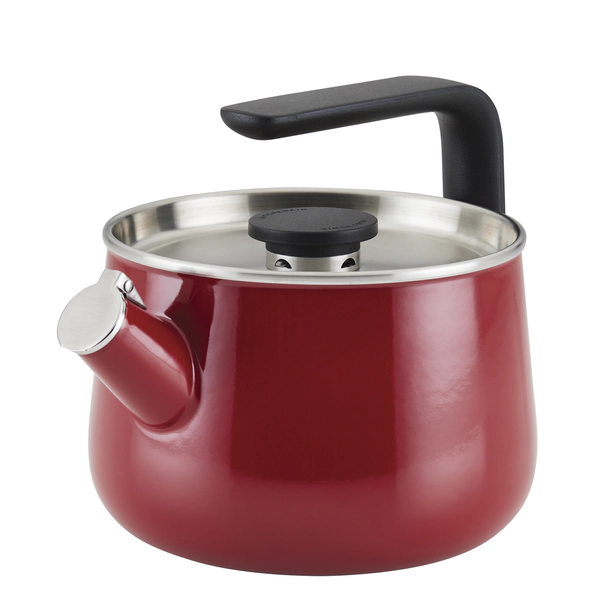 Pava Silbadora Esmaltada Kitchenaid Induccion 1,9L Roja