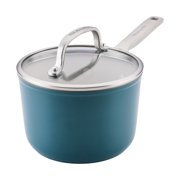 Olla con tapa Kitchenaid 1,9Lts Anodizado Ceramico agave