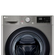 Lavarropas LG 8.5 Kg Gris Inverter Ai Dd Steam Wifi