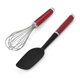 Set Kitchenaid X2 Espatula Batidor Rojo