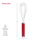 Batidor Plano Kitchenaid Acero Inoxidable Rojo