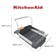 Secaplatos Kitchenaid Expandible Acero Inoxidable Porta Copas