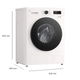 LAVARROPAS LG WM80GWVFS6 8KG 1200RPM BLANCO