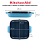Sarten Cuadrada Kitchenaid Hierro Fundido Esmaltado 28Cm Azul