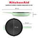 SARTEN KITCHENAID 48553 HIERRO FUNDIDO ESMALTADO 30CM PISTACHO