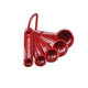 Set Cucharas Medidoras Kitchenaid 5 Pzs Rojo