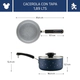 Cacerola Con Tapa Farberware Disney Antiadherente Cerámico 1,89L Azul