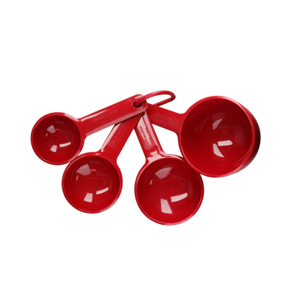 Set tazas medidoras Kitchenaid 4 Pzs. rojo