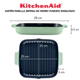 SARTEN CUADRADA KITCHENAID 48692 HIERRO FUNDIDO ESMALTADO 28CM PISTACHO