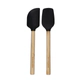 Set De Espatulas Kitchenaid X2 Bambu Silicona Negro