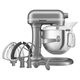 Batidora Planetaria Kitchenaid Heavy Duty 2.0 11 Vel. 6,6Lt Silver