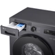 Lavarropas LG 6,5KG Inverter Steam Negro