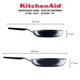Set Sartenes Kitchenaid 2 Pzs 21 Y 25 Cm Negro Onyx Anodizado