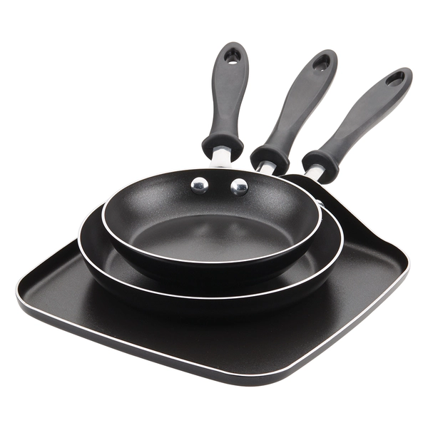 Set 2 sartenes + plancha Farberware 18/22cm + 28cm antiadherentes