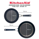 Set Sartenes Kitchenaid 2 Pzs 21 Y 25 Cm Negro Onyx Anodizado