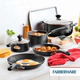 Batería de cocina Farberware 15 pzs Antiadherente negra