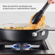 Sarten Kitchenaid C/Tapa Antiadherente Cerámico 4,7L Negro