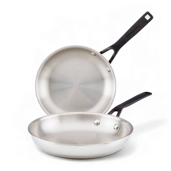 Set de sartenes Kitchenaid x2 21 y 25 cm Acero Inoxidable
