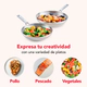 Set sartenes Kitchenaid x2 20 y 24 cm Acero Inoxidable Cepillado