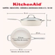 Sarten con tapa y asa Kitchenaid 4,7Lts Anodizado Ceramico