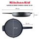 Sarten Kitchenaid Hierro Fundido 30Cm Negro