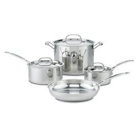 Batería de cocina de acero inoxidable 7 pzs Chef ́s Classic™ 77-7P1 Cuisinart®