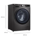 Lavarropas LG 10,5Kg 1400Rpm Inverter Ai