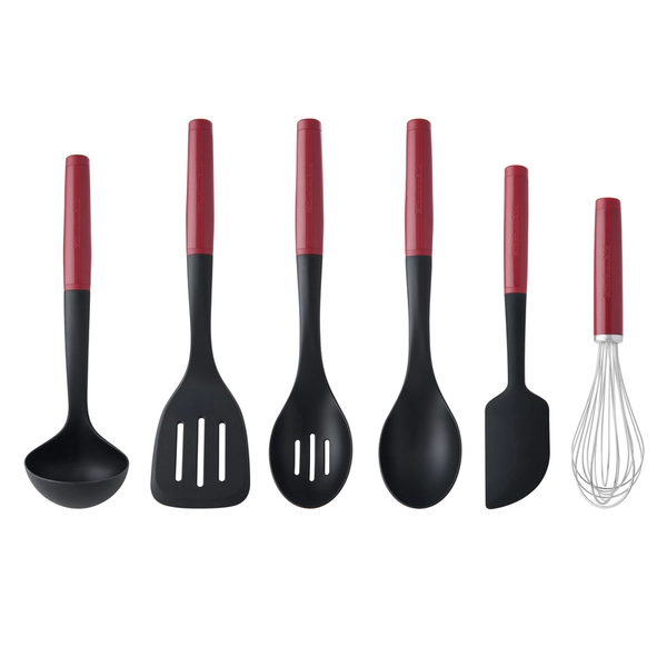 Set De Utensilios Kitchenaid 6 Pzs Rojo