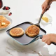 Plancha cuadrada Farberware 27cm antiadherente azul
