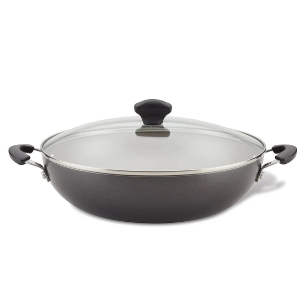 Wok con tapa Farberware antiadherente 31cm