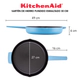 Sarten Kitchenaid Hierro Fundido 30Cm Esmaltado Azul