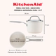 Olla con tapa Kitchenaid 1,9Lts Anodizado Ceramico