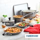 Batería de cocina Farberware 15 pzs Antiadherente gris