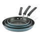 Set 3 sartenes Farberware 20, 24 y 30cm antiadherentes azul